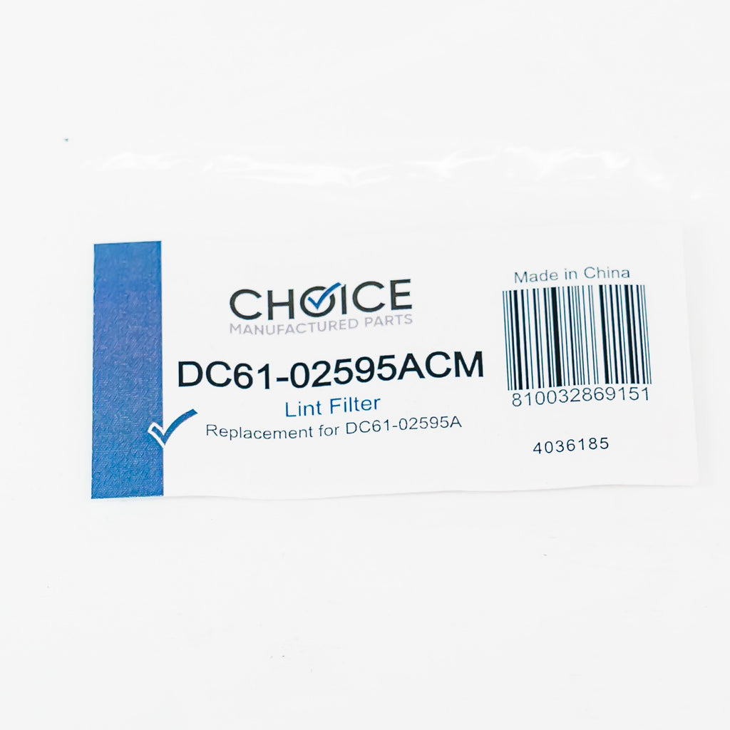 DC61-02595A for Samsung Dryer Lint Screen Trap Filter