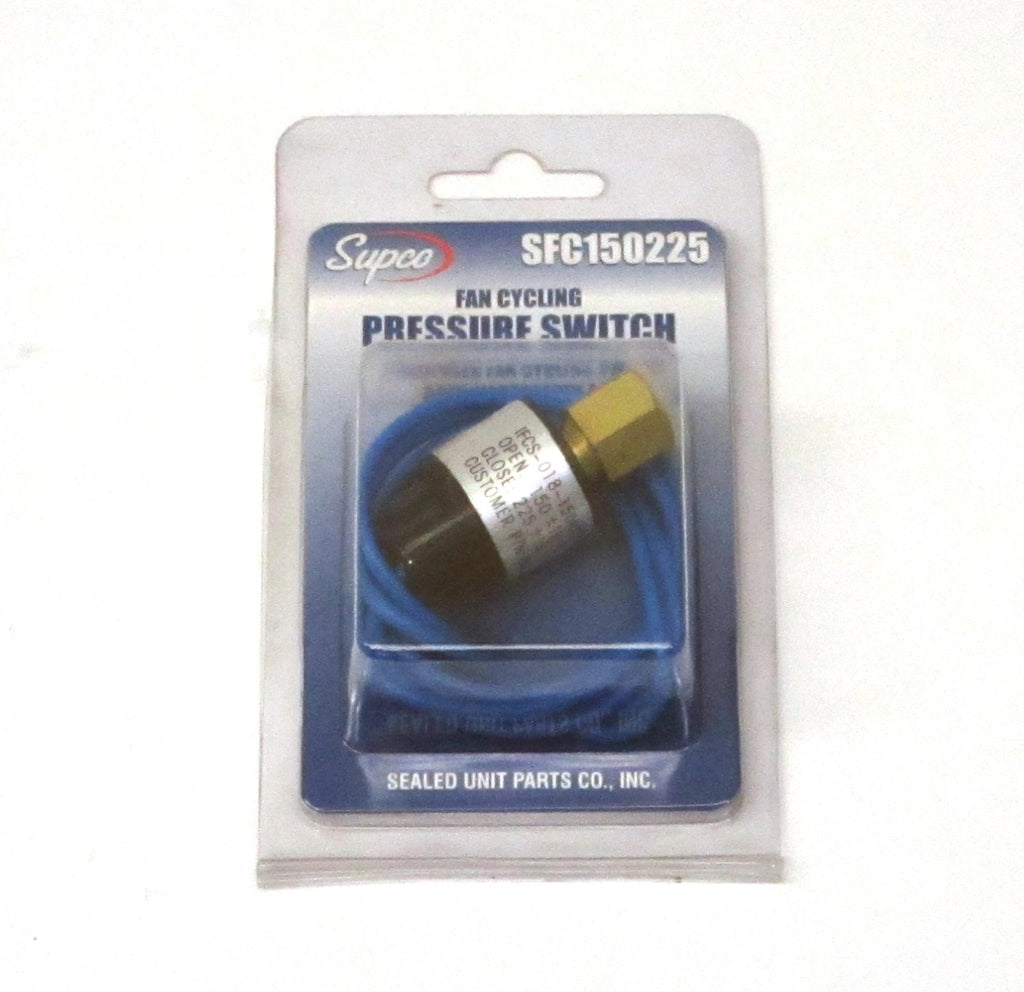 Supco SFC150225 Condenser Fan Cycling Switch Open: 150 PSI Close: 225 PSI HVAC