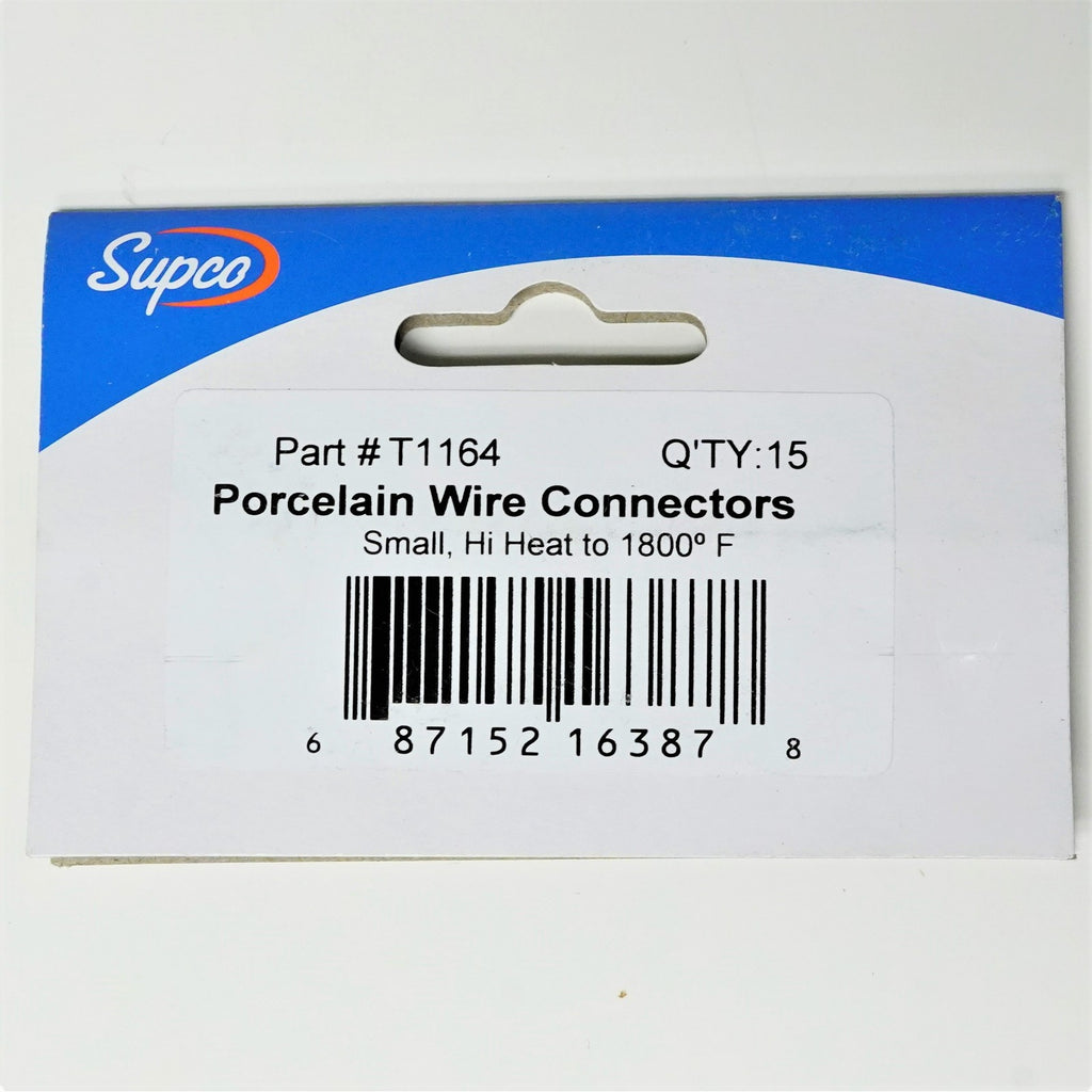 Choice T1164 Twist On Wire Connector Porcelain for 18-14 Wire Pack of 15