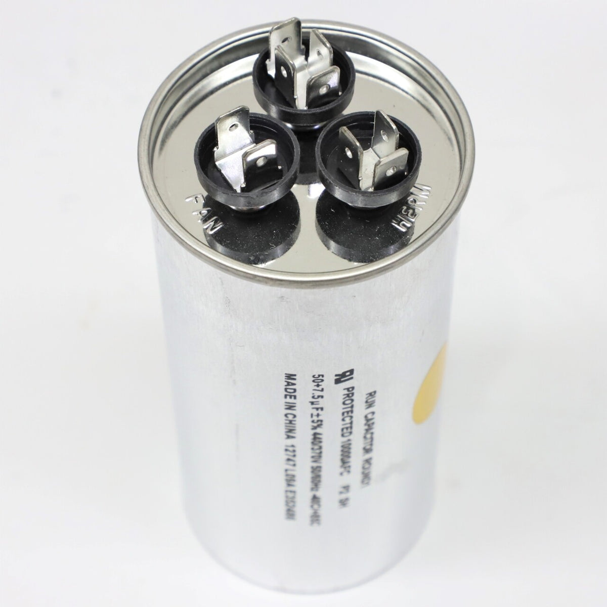 Supco CD50+7.5X440R HVAC Motor Round Dual Run Capacitor 50 + 7.5 MFD 440 Volts