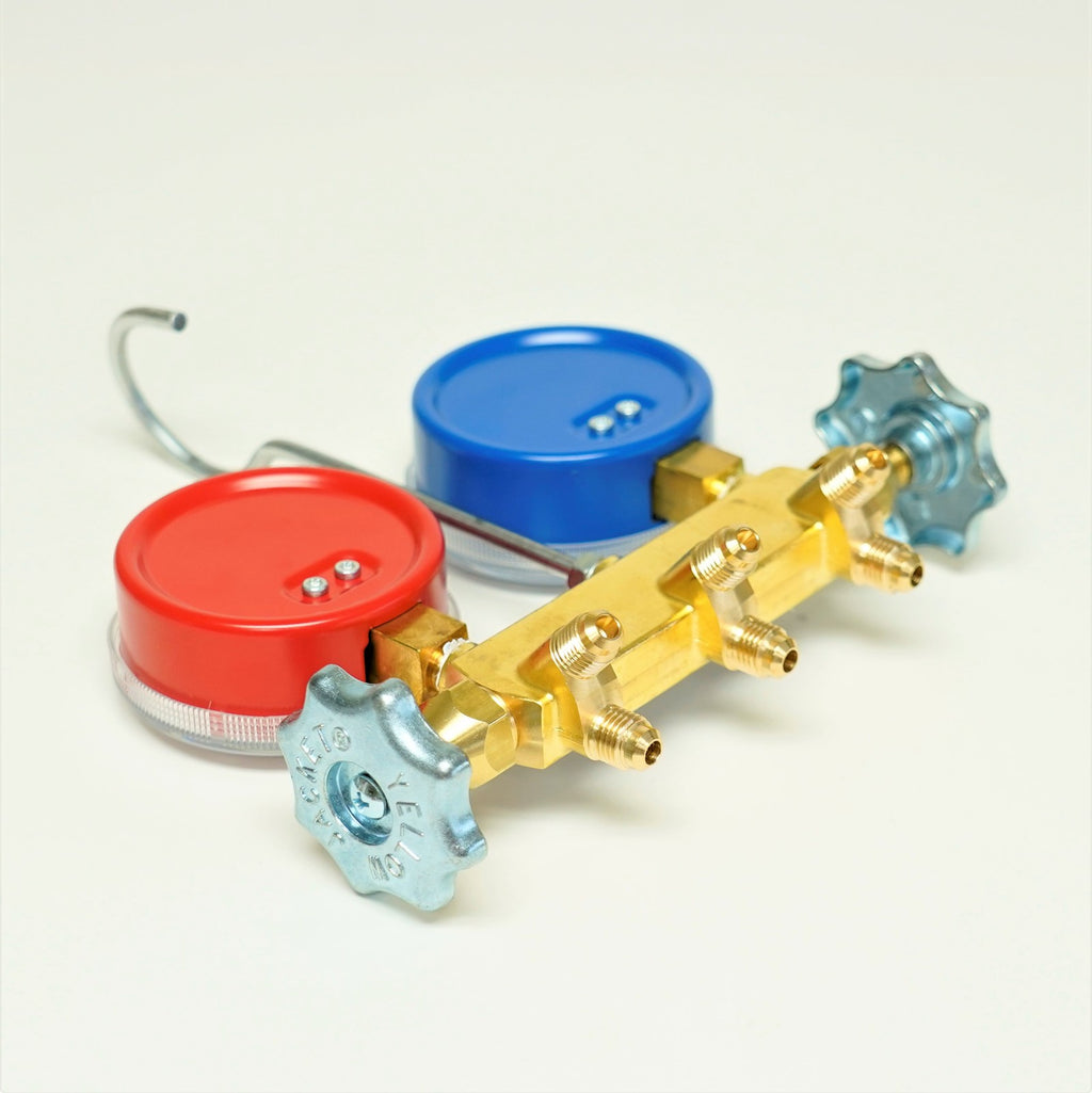 Yellow Jacket 41212 HVAC-R Charging Manifold with 2-1/2" Gauges for R12/22/502