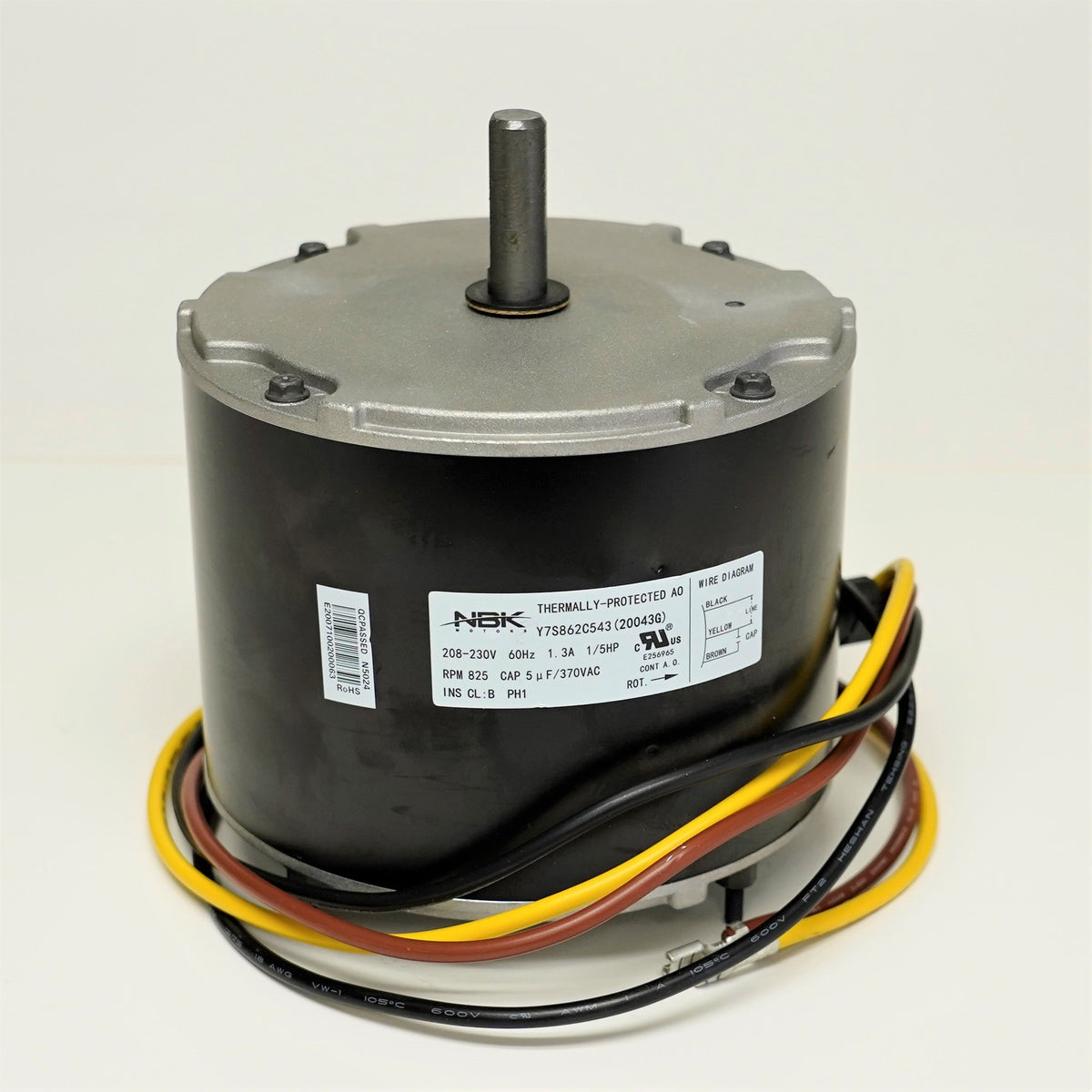 Condenser Motor for Carrier 5KCP39GFY917S HC37GE210 1/5 hp 208-230V Genteq 3S003