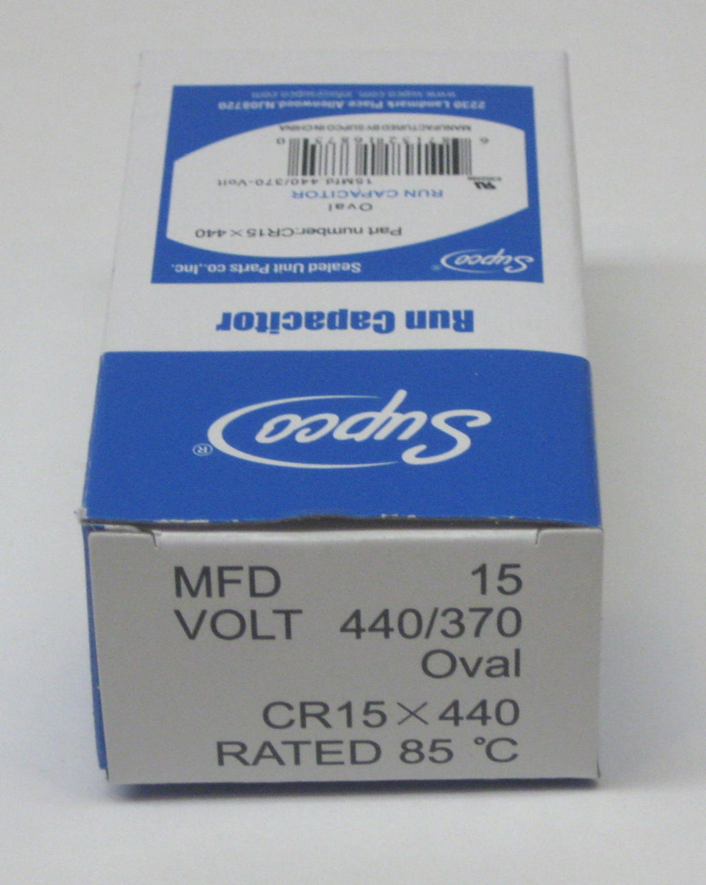 Air Conditioning HVAC Oval Fan Motor Run Capacitor 15 MFD 440 Volts