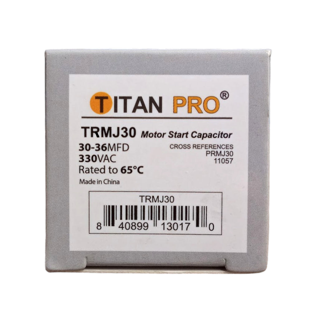 Titan Pro TRMJ30 Motor Start Capacitor 30-36 MFD UF / 330 VAC