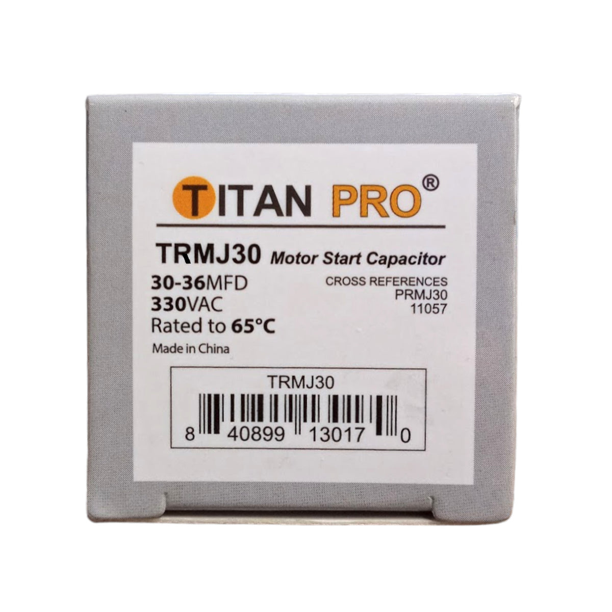 Titan Pro TRMJ30 Motor Start Capacitor 30-36 MFD UF / 330 VAC