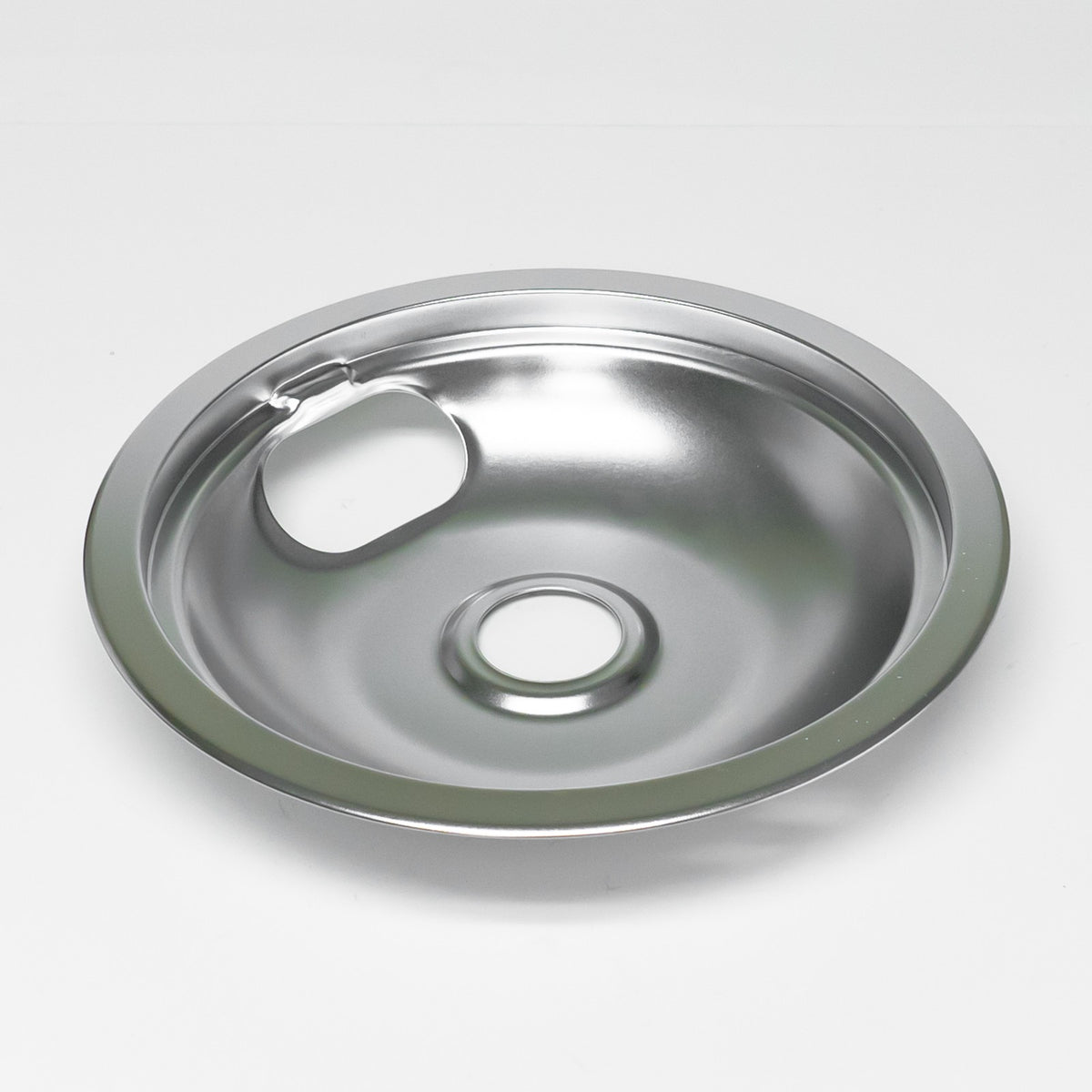 Choice Part W10196405 8" Chrome Stove Drip Pan Bowl for Whirlpool Range