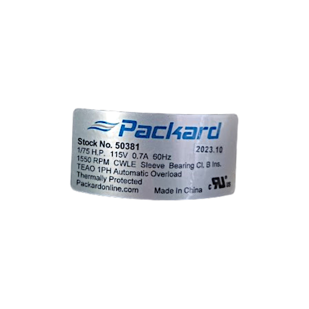 Packard 50381 Bathroom Fan Vent Motor for Broan Nutone 434A 407A