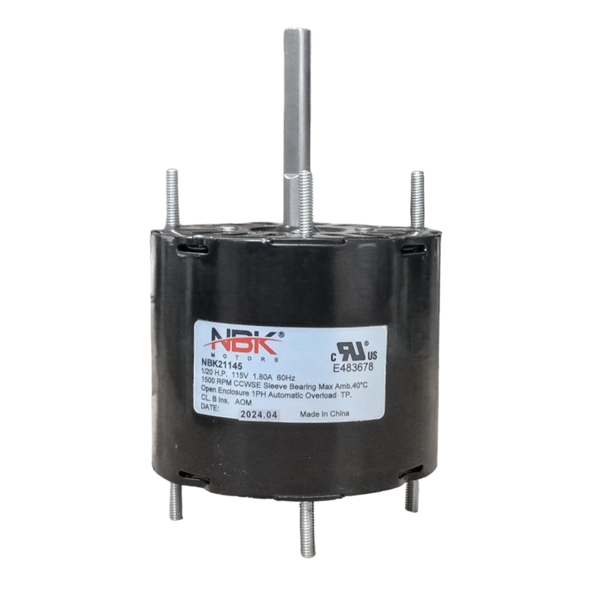 Fan Motor 3.3" Dia. 1/20 HP 1500 RPM 115 Volts CCW Rotation Replaces Fasco D133