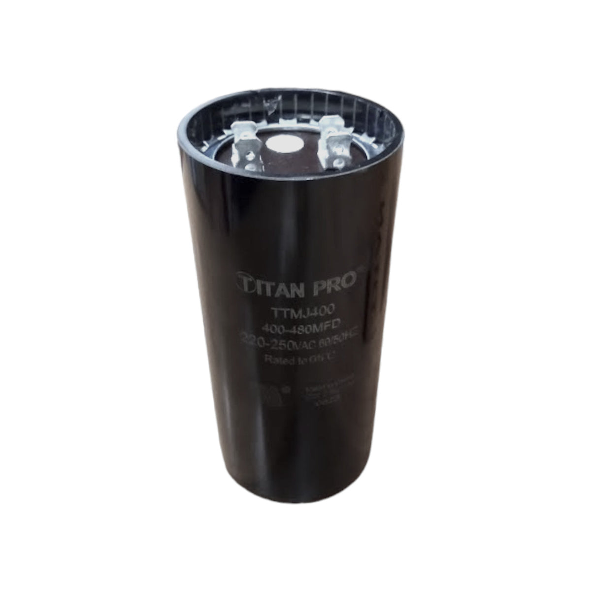 Titan Pro TTMJ400 Motor Start Capacitor 400-480 MFD UF / 220-250 VAC