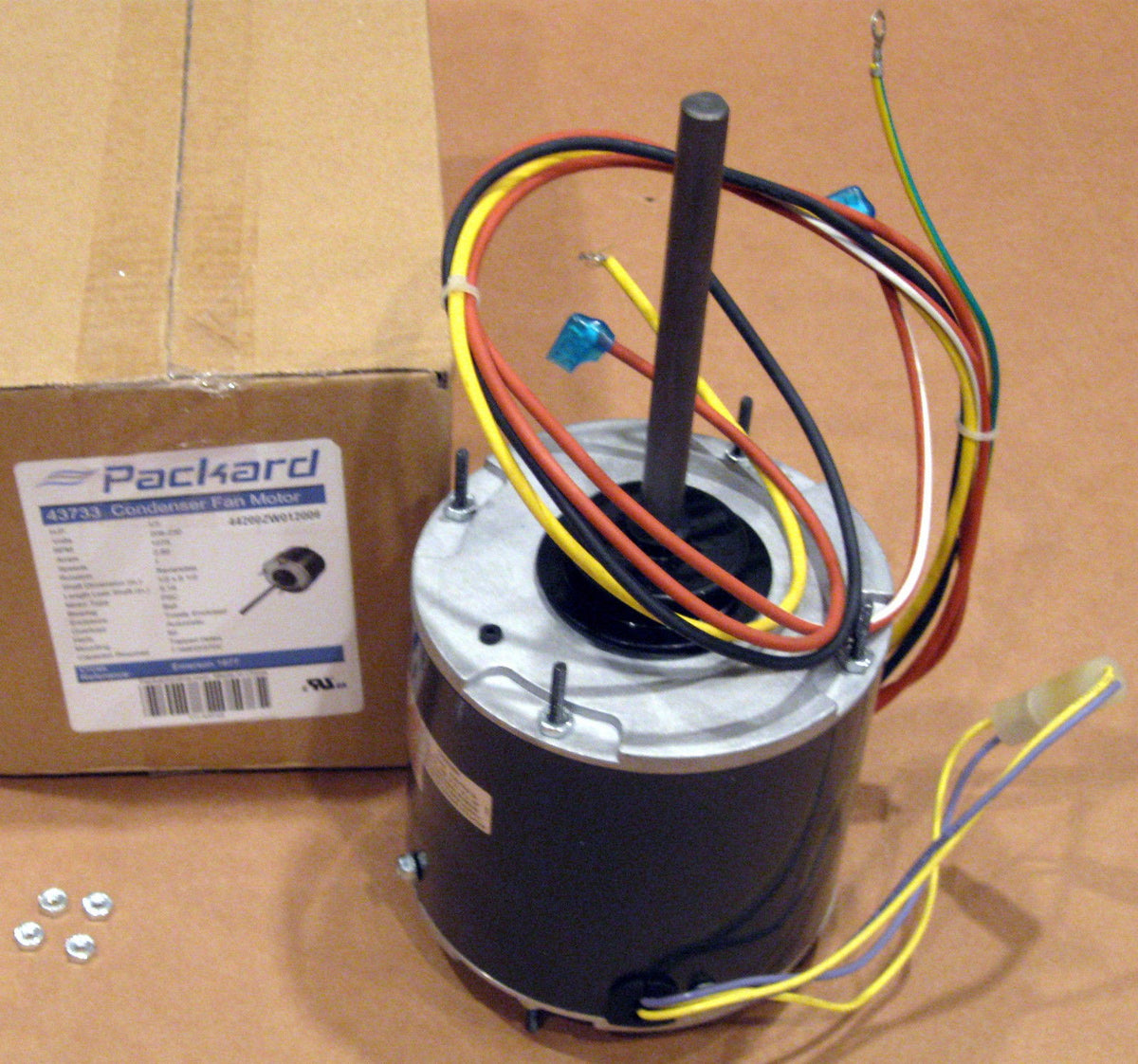 3733 1/3 hp 1075 RPM 230 Volts Air Conditioner Condensor Fan Motor TENV