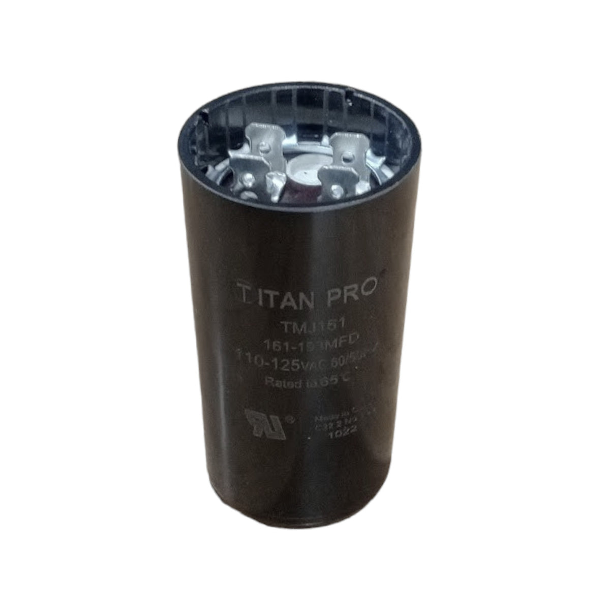 Titan Pro TMJ161 Motor Start Capacitor 161-193 MFD UF / 110-125 VAC