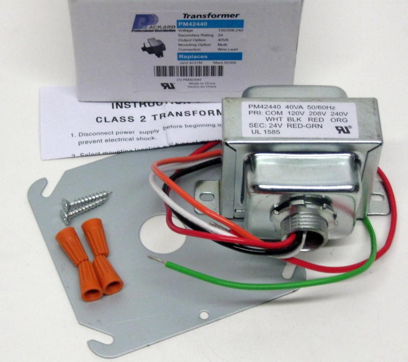 40VA Transformer Primary 120V 208V 240V Volt 24V Secondary HVAC Furnace PM42440