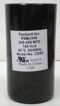 Packard PSMJ340 Motor Start Capacitor. 340-408 MFD UF / 165 VAC