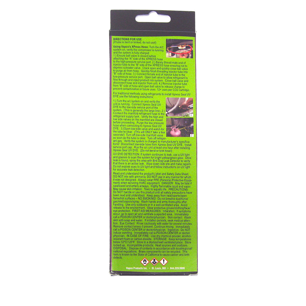Vapco XPS-5T-SD Xpress HVAC Leak Sealant with Bright UV Dye up to 5 Ton
