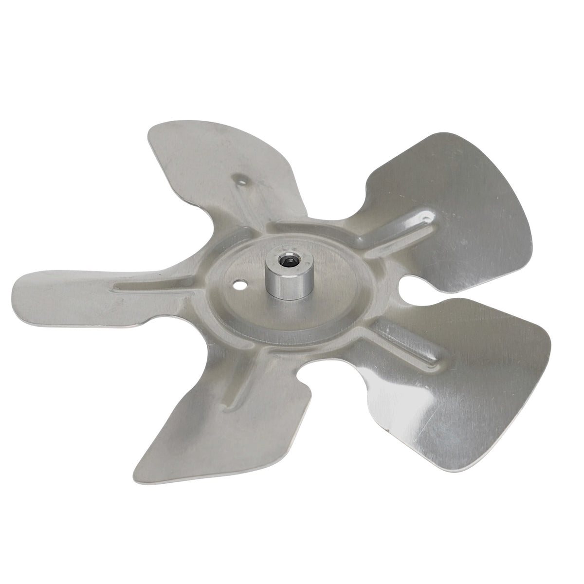 A60714 Metal Fan Blade 7" Diameter 5 Blades 1/4" Bore Hub CCW 27 Degree Prop