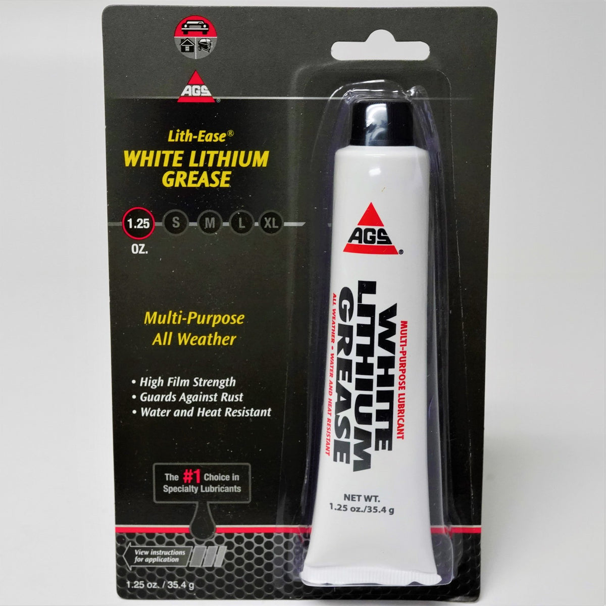AGS Lith-Ease White Lithium Grease 1.25 Ounce Tube