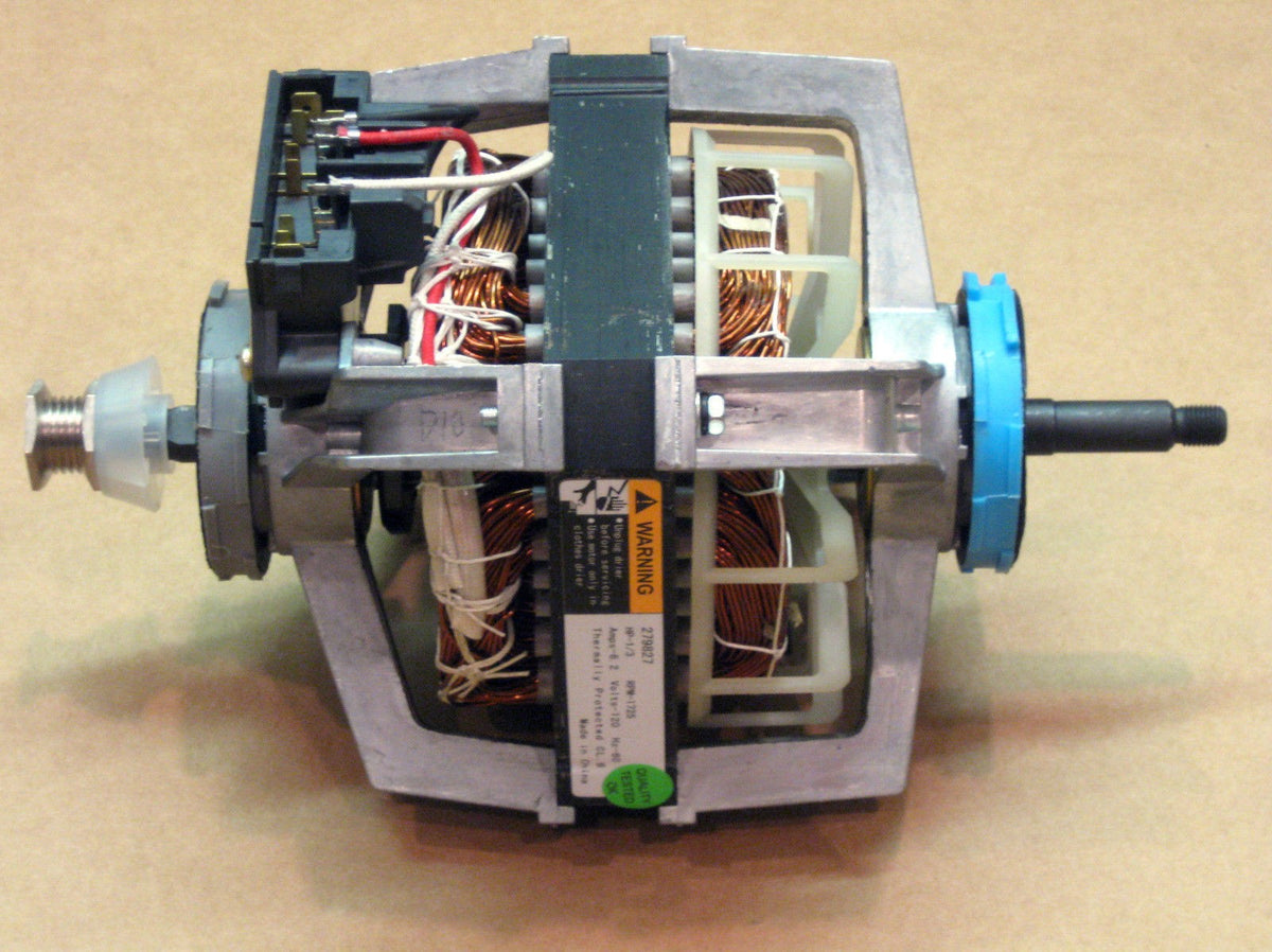 COMBO2 Dryer Motor 279827 Blower Wheel 694089 for Whirlpool Kenmore Roper Estate