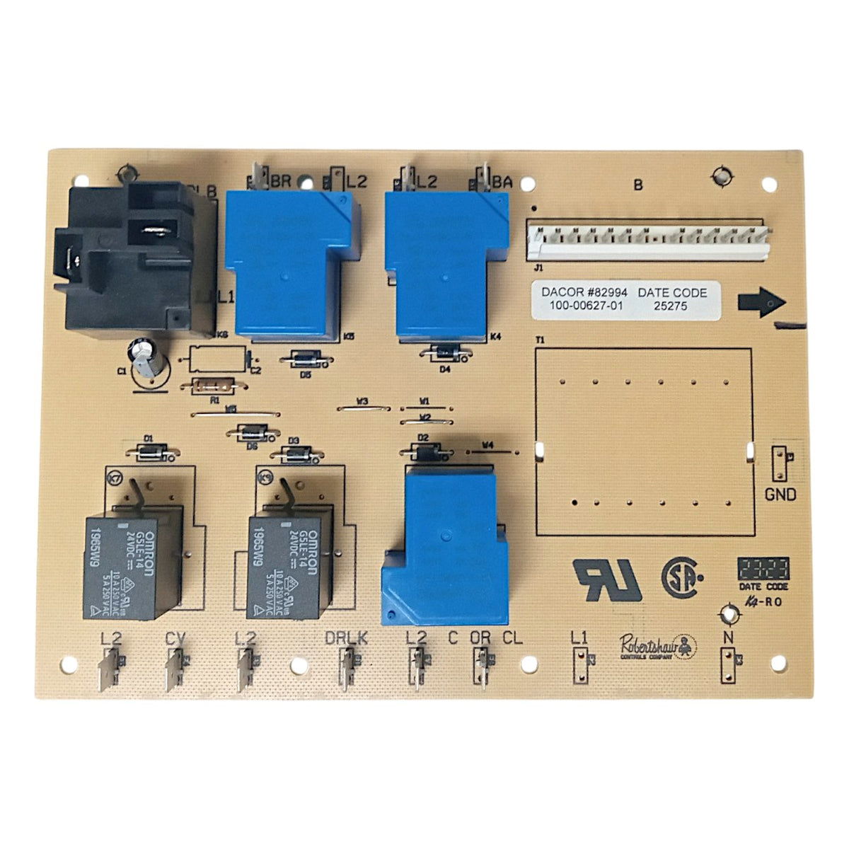 Robertshaw 100-00627-01 Range Oven Relay PC Control Board for Dacor 82994 NEW