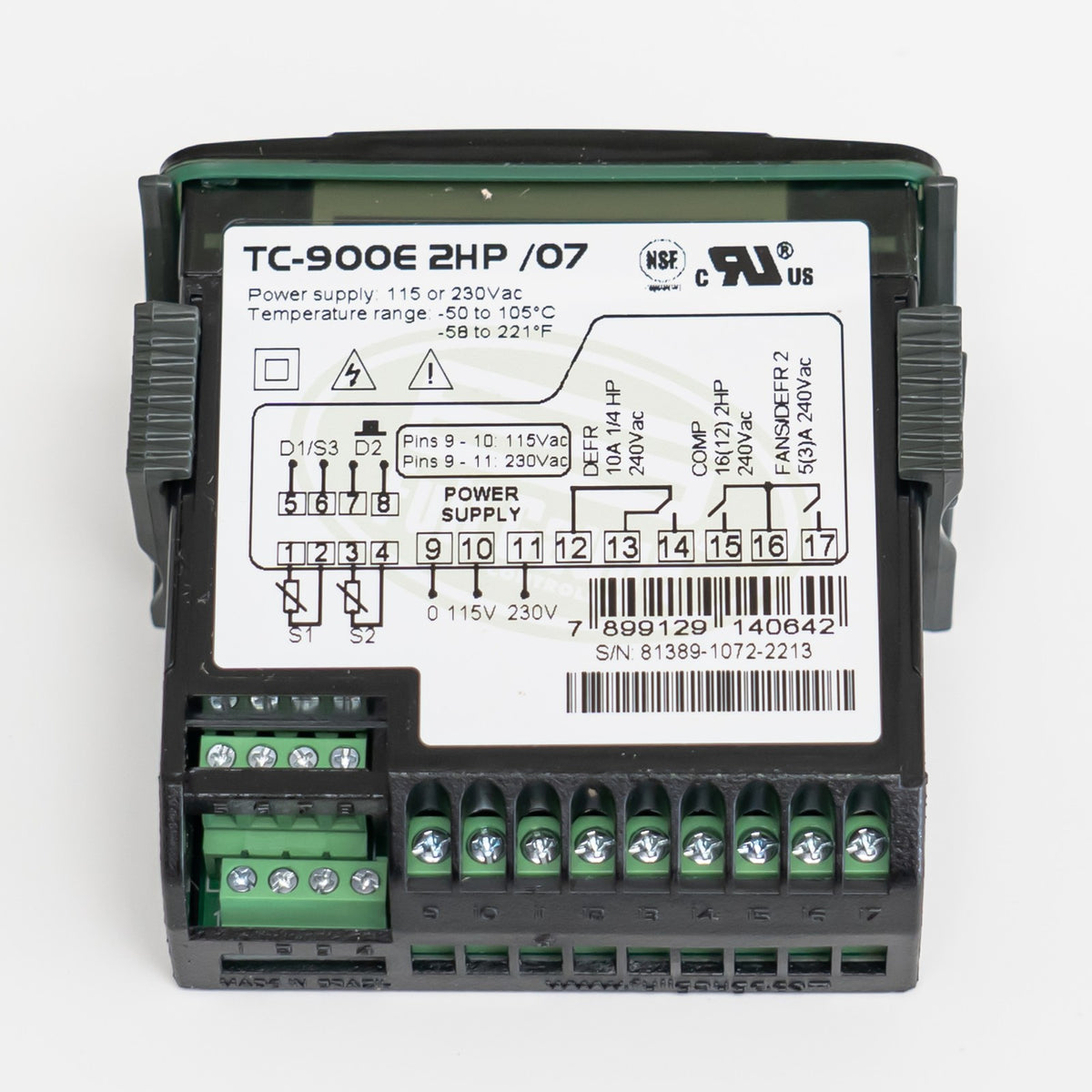 Full Gauge TC-900E Log Digital Freezing and Defrost System Controller