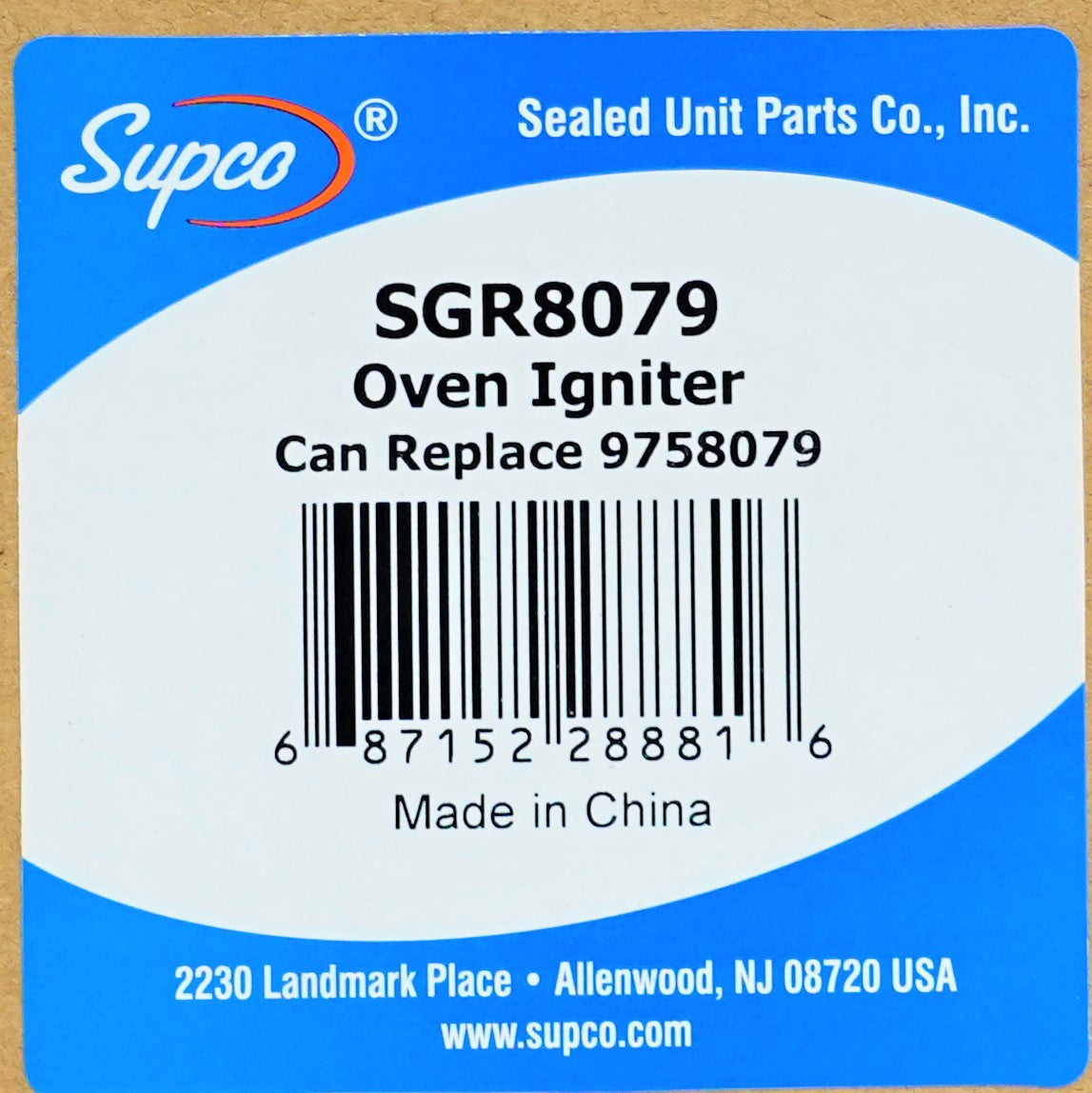 SGR8079 for 9758079 Whirlpool Gas Range Oven Spark Ignitor Electrode