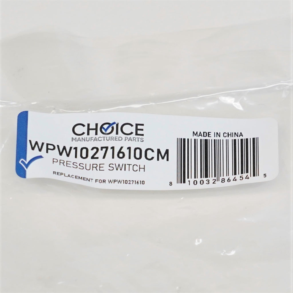 Choice Parts WPW10271610 for Whirlpool Washing Machine Water Pressure Switch