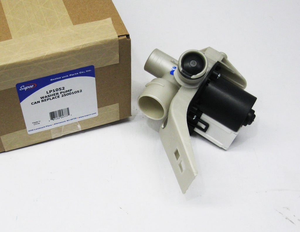 Supco LP1052 for WP25001052 Whirlpool Maytag Washer Water Drain Pump Motor