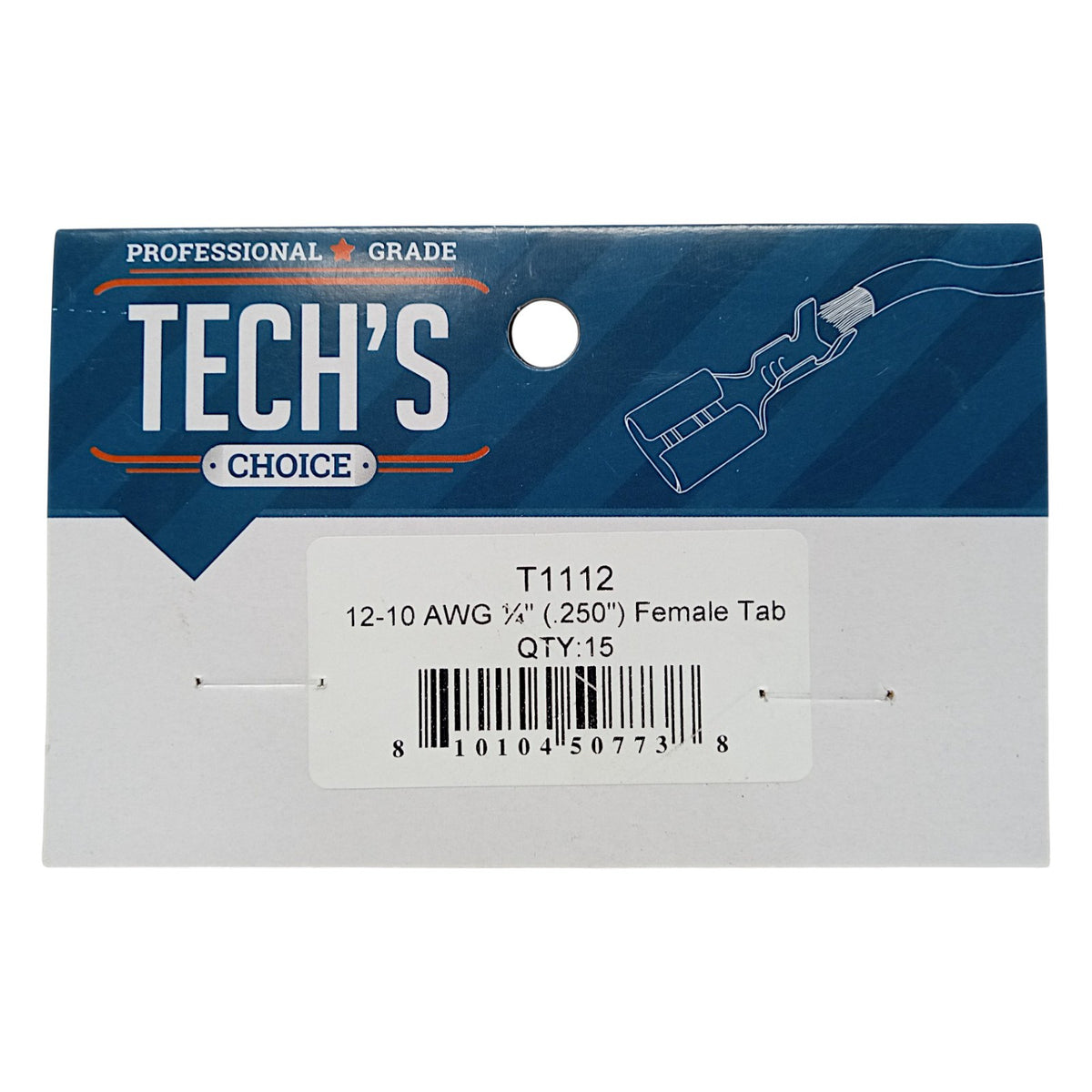 Choice T1112 High Temperature Female Slip-ons Pack of 15 for 12-10 Wire