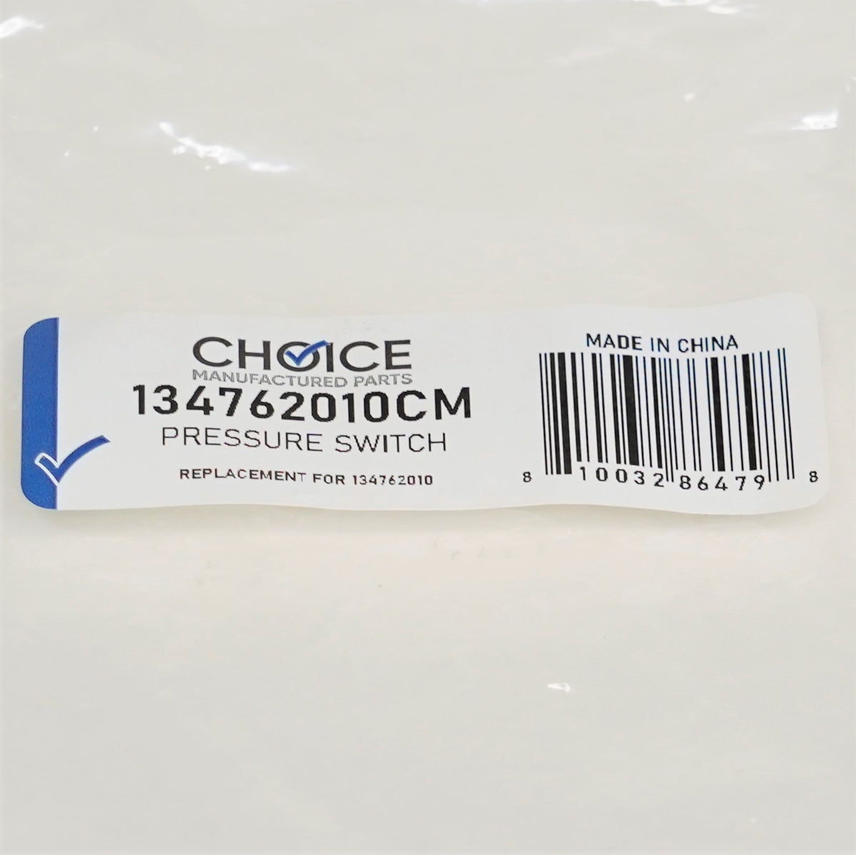 Choice Parts 134762010 for Electrolux Frigidaire Washing Machine Pressure Switch