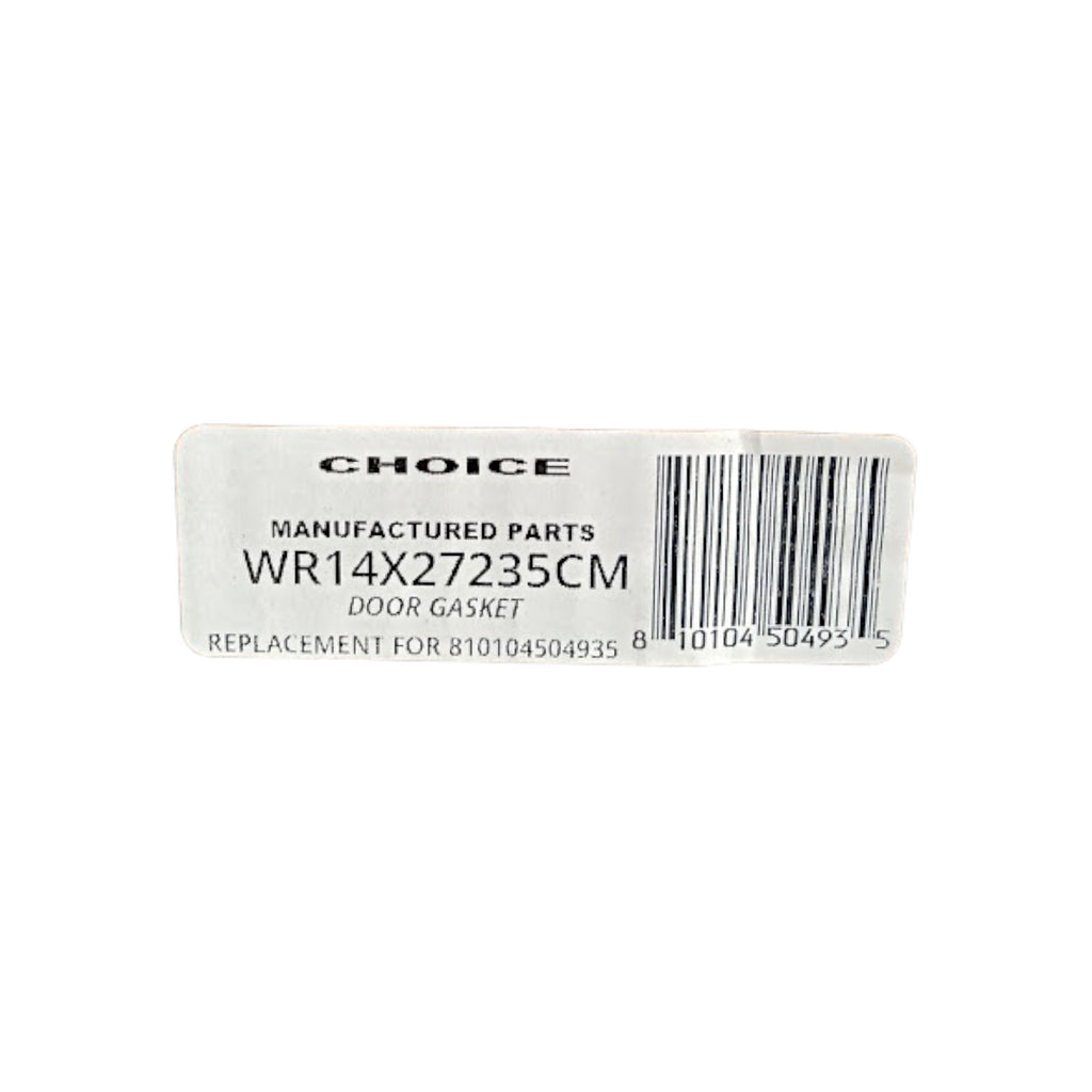 Choice WR14X27235 Refrigerator Fresh Food Black Door Gasket Seal for GE