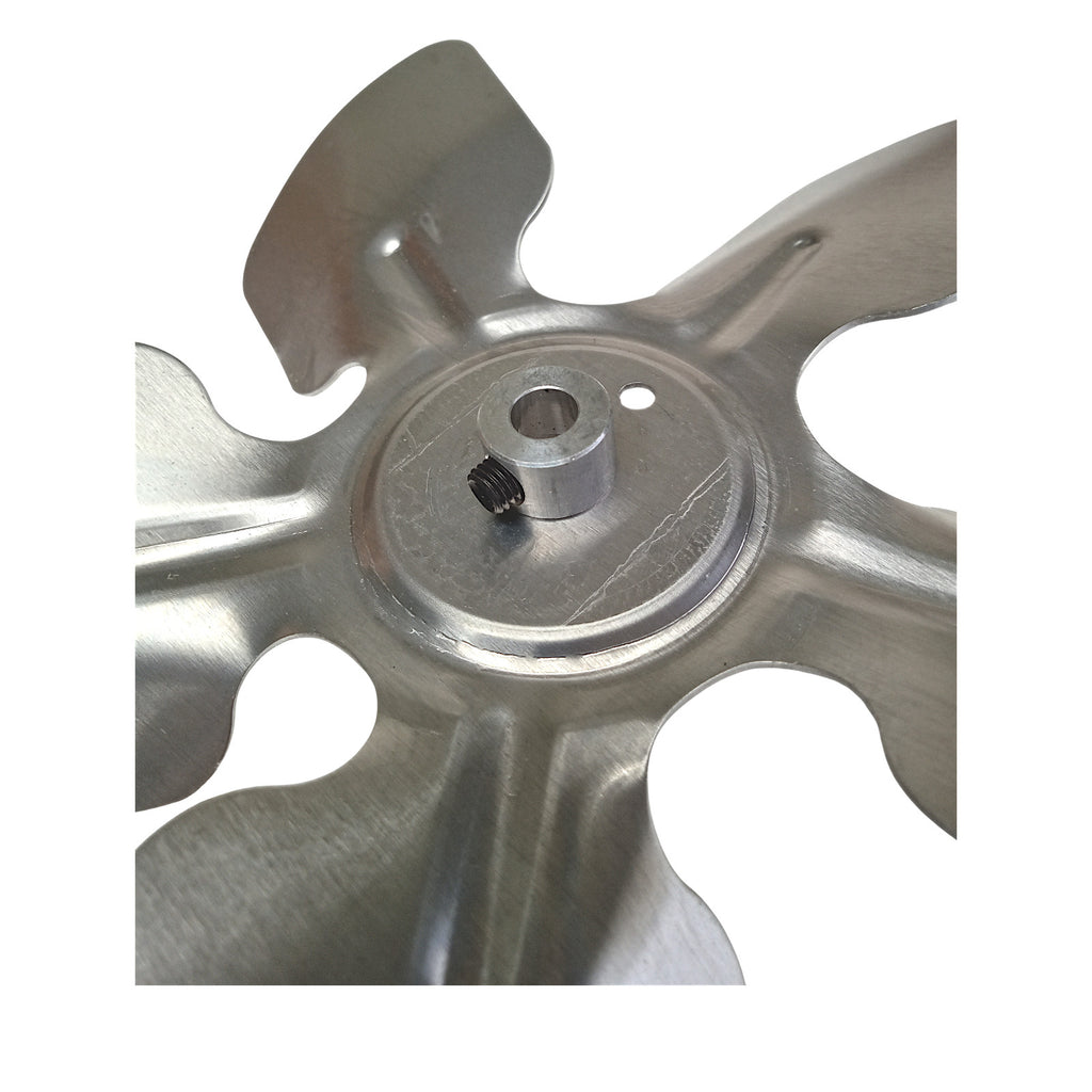 A65833 Metal Fan Blade 8" Diameter 5 Blades 5/16" Bore Hub CCW 27 Degree Prop
