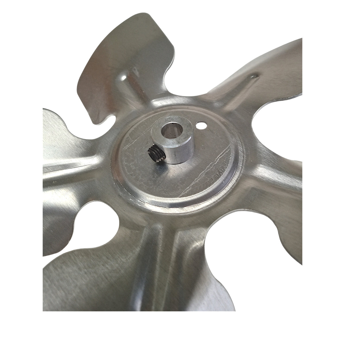 A65833 Metal Fan Blade 8" Diameter 5 Blades 5/16" Bore Hub CCW 27 Degree Prop
