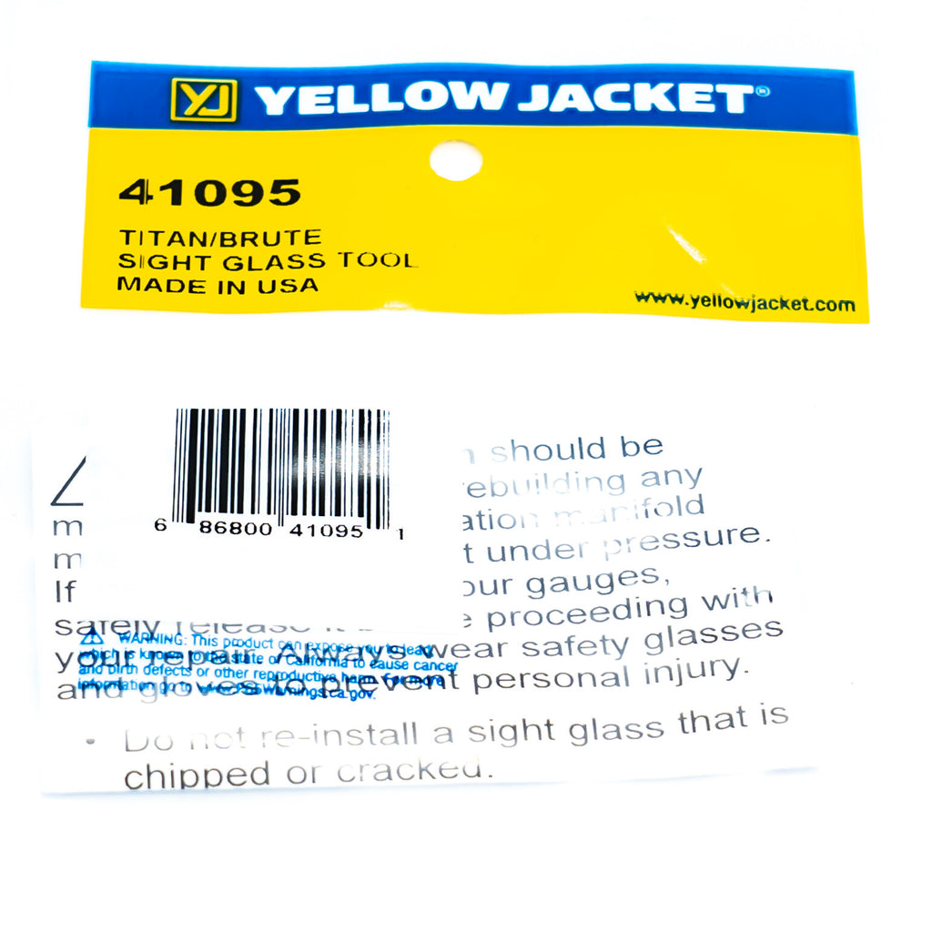Yellow Jacket Sight Glass Tool for TITAN/BRUTE II Manifold - 41095