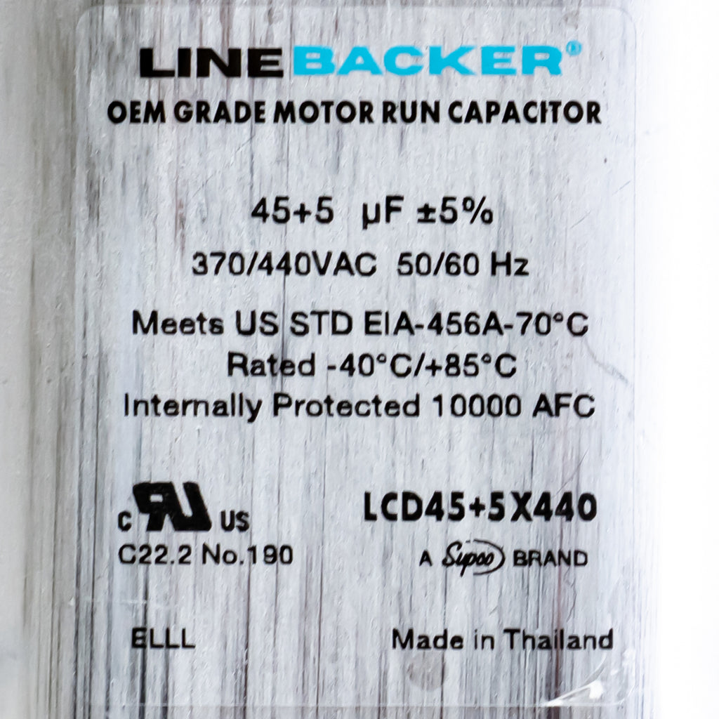 Supco Capacitor Oval Dual Run 45 + 5 uf mfd 370/440 Volts for HVAC Motors