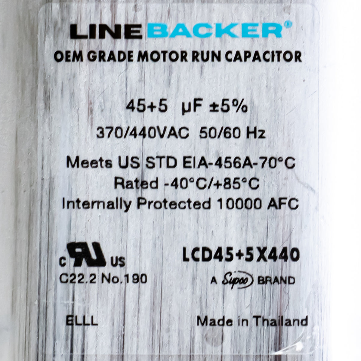 Supco Capacitor Oval Dual Run 45 + 5 uf mfd 370/440 Volts for HVAC Motors