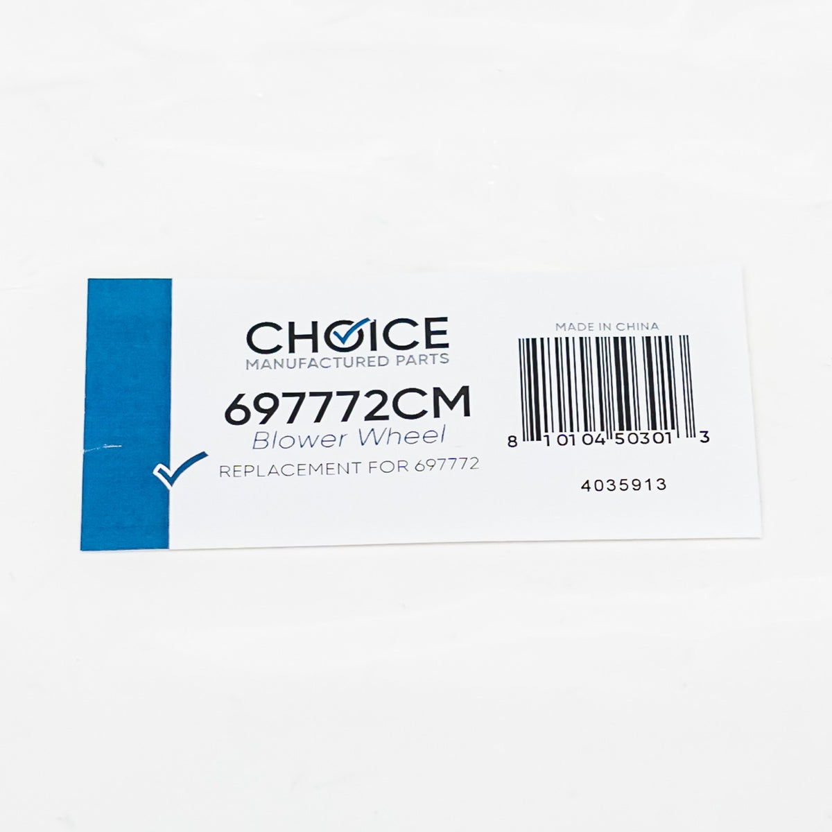 Choice Parts 697772 for Whirlpool Dryer Blower Wheel Squirrel Cage Fan