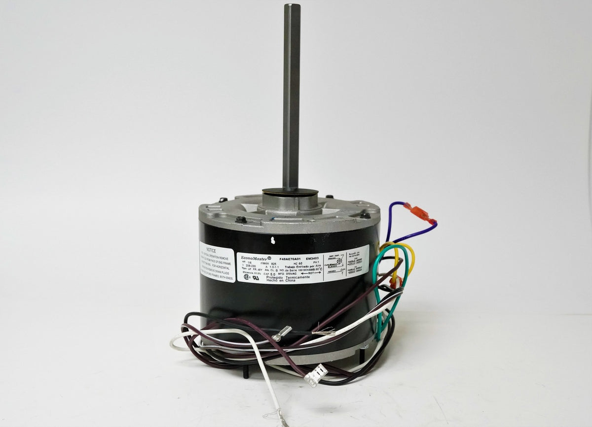 Air Conditioner Condenser Fan Motor 1/6 HP 230 Volts 825 RPM EM-3403