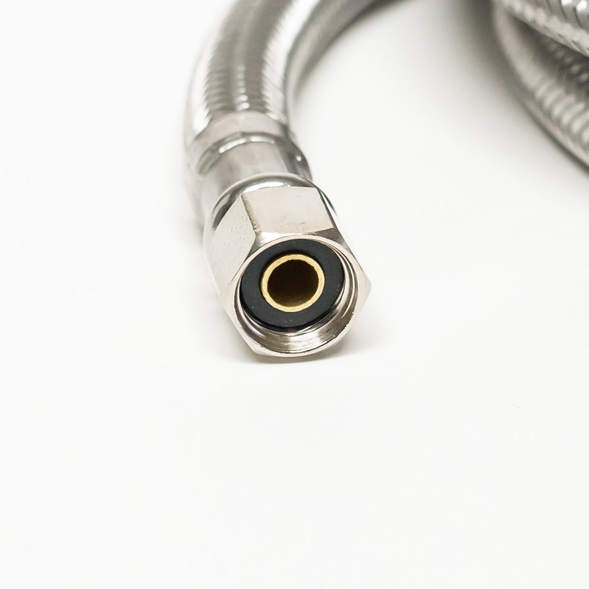 Stainless Steel Braided Ice Maker Water Connector 180" 15' X 1/4" Lead Free