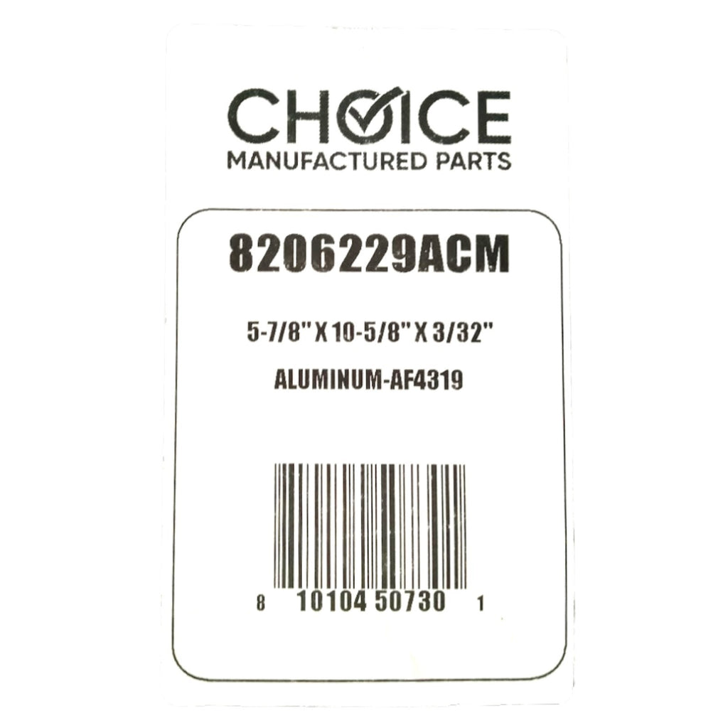 Choice Part 8206229A Aluminum Grease Range Vent Hood Filter for Whirlpool