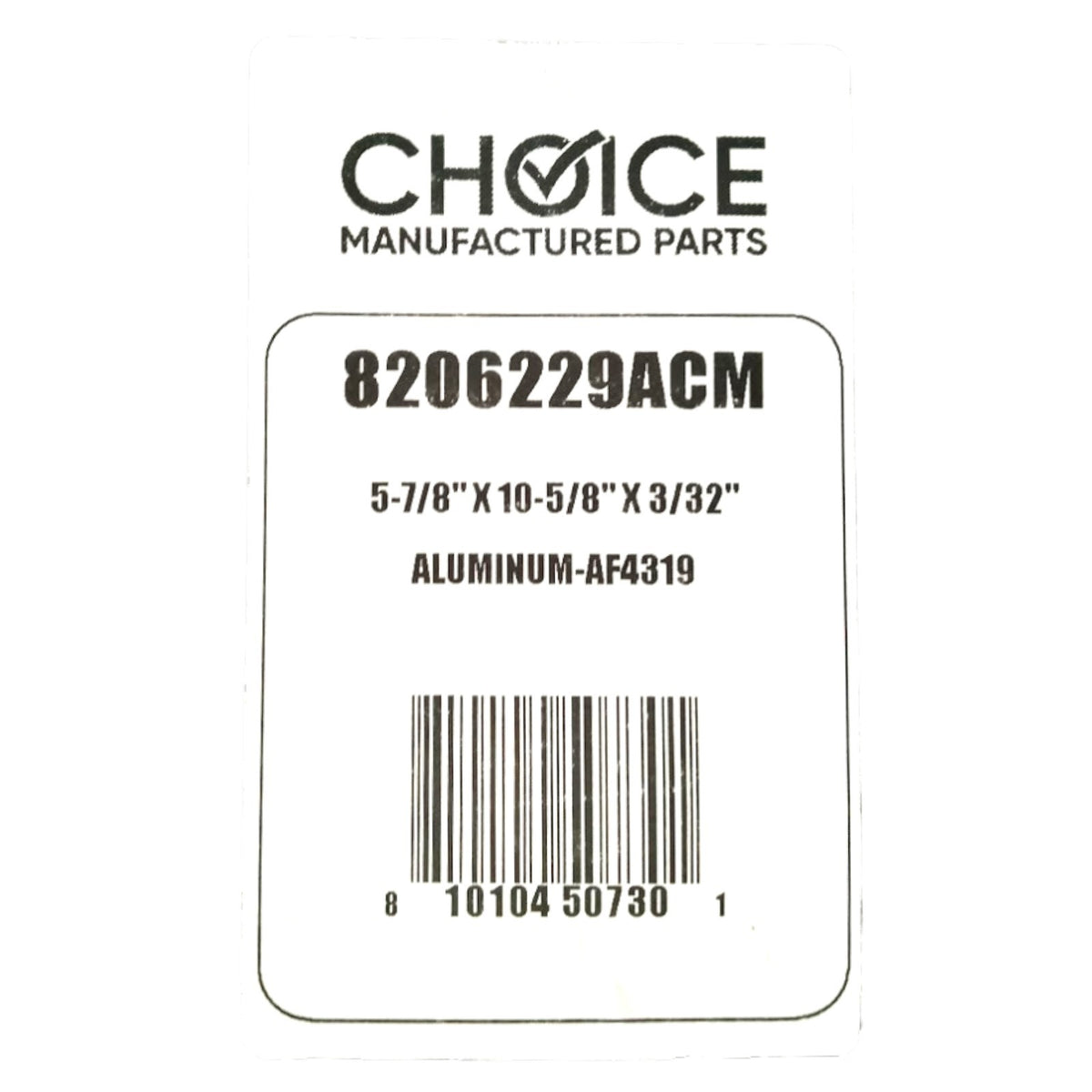 Choice Part 8206229A Aluminum Grease Range Vent Hood Filter for Whirlpool