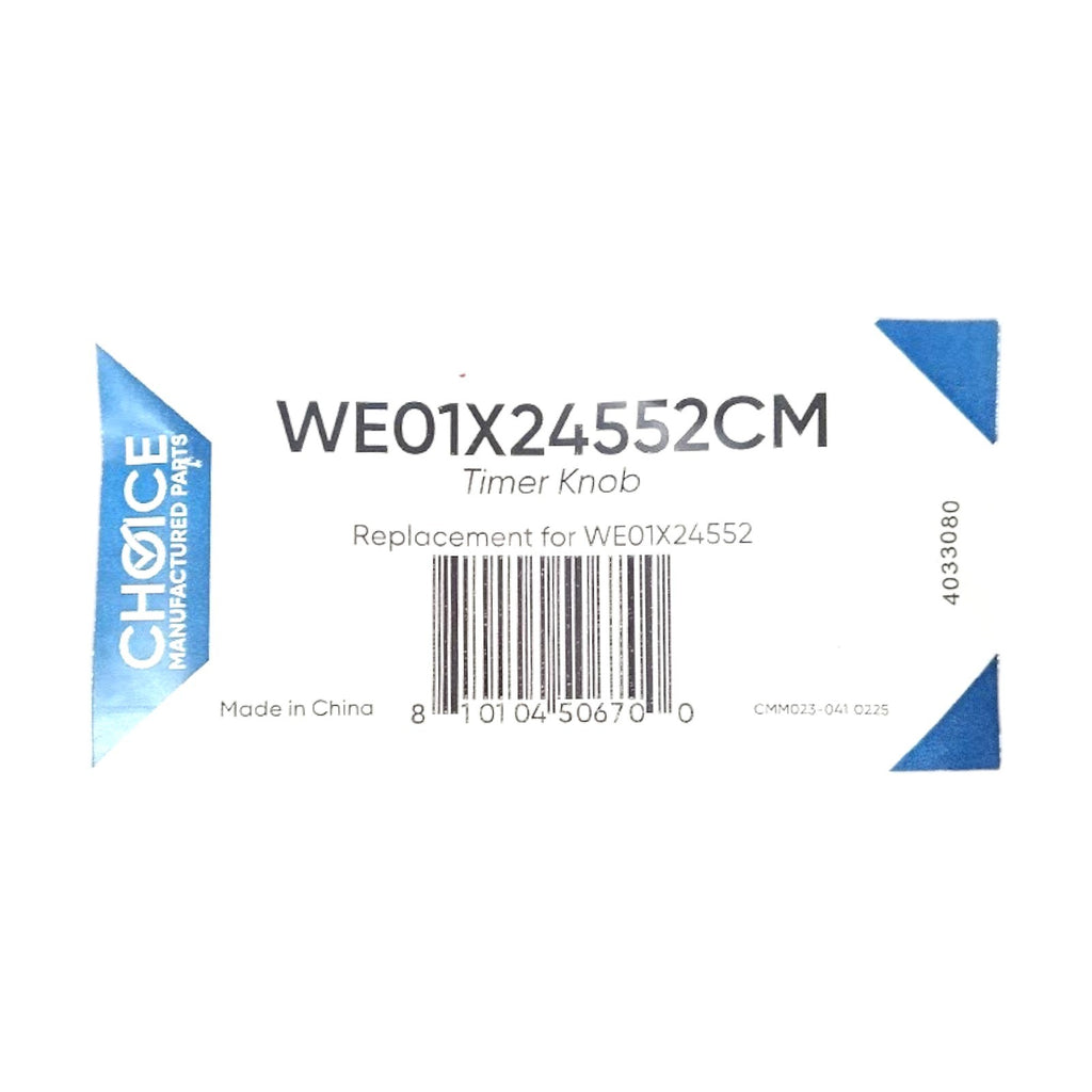 Choice Manufactured Part WE01X24552 Dryer Timer Knob Handle for GE.