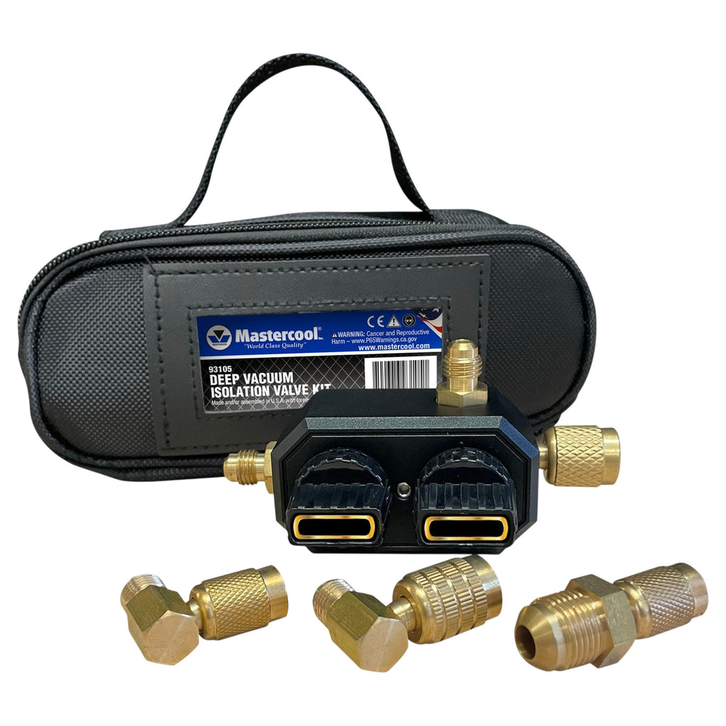 Mastercool 93105 Deep Vacuum Isolation Valve Assembly Kit HVAC Tool