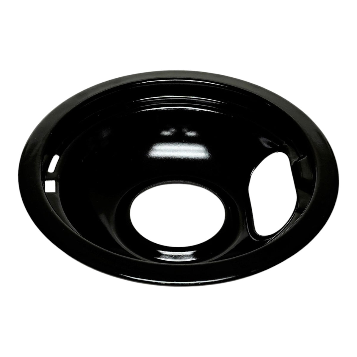 Range Stove Black Drip Pan Set 4 Pack for Whirlpool W10288051 2 Large 2 Small