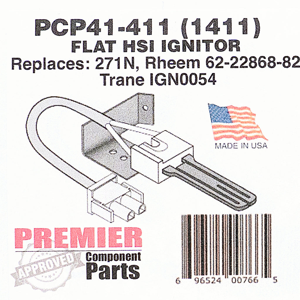 Premier Furnace Igniter for Robertshaw 41-411 62-22868-82 IGN0054 Made in USA!