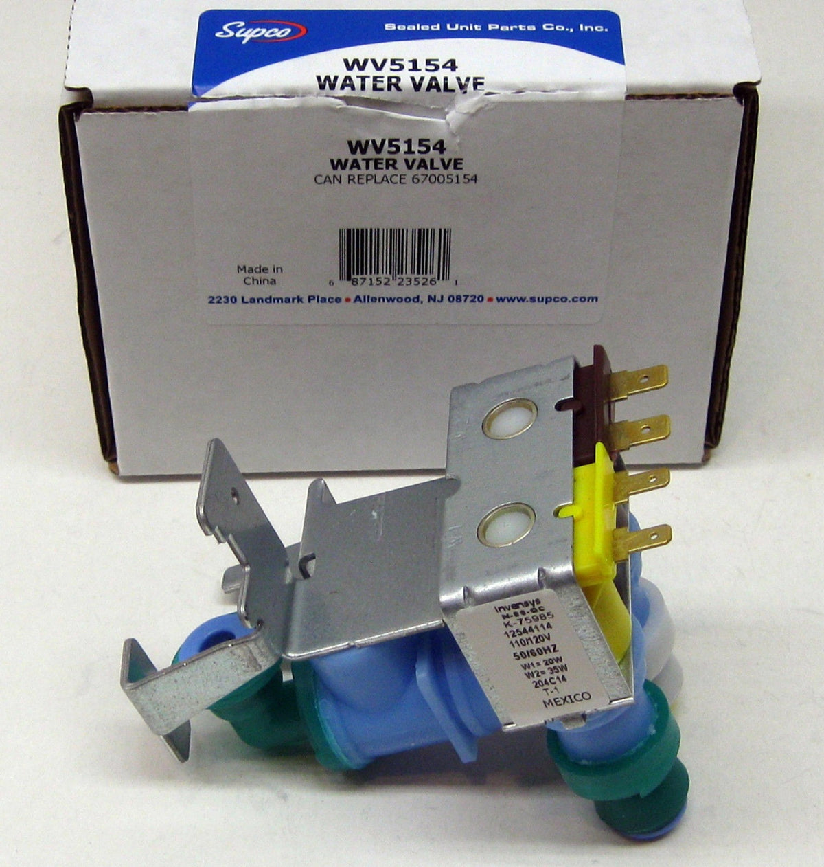 Supco WV5154 Refrigerator Water Valve for Whirlpool