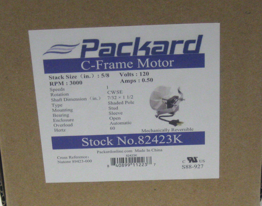 82423K Motor for Nutone Vent Fan 89423 89423-000 89423000 Bathroom Bath Hood