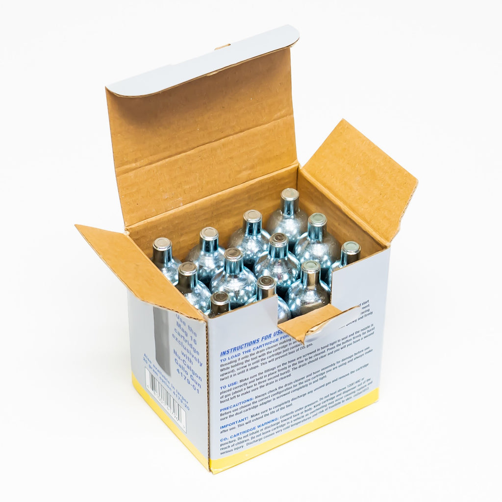 Nu-Calgon Gallo Gun Mag 16 16g CO2 cartridges - 12 x 16g cartridges 4179-16