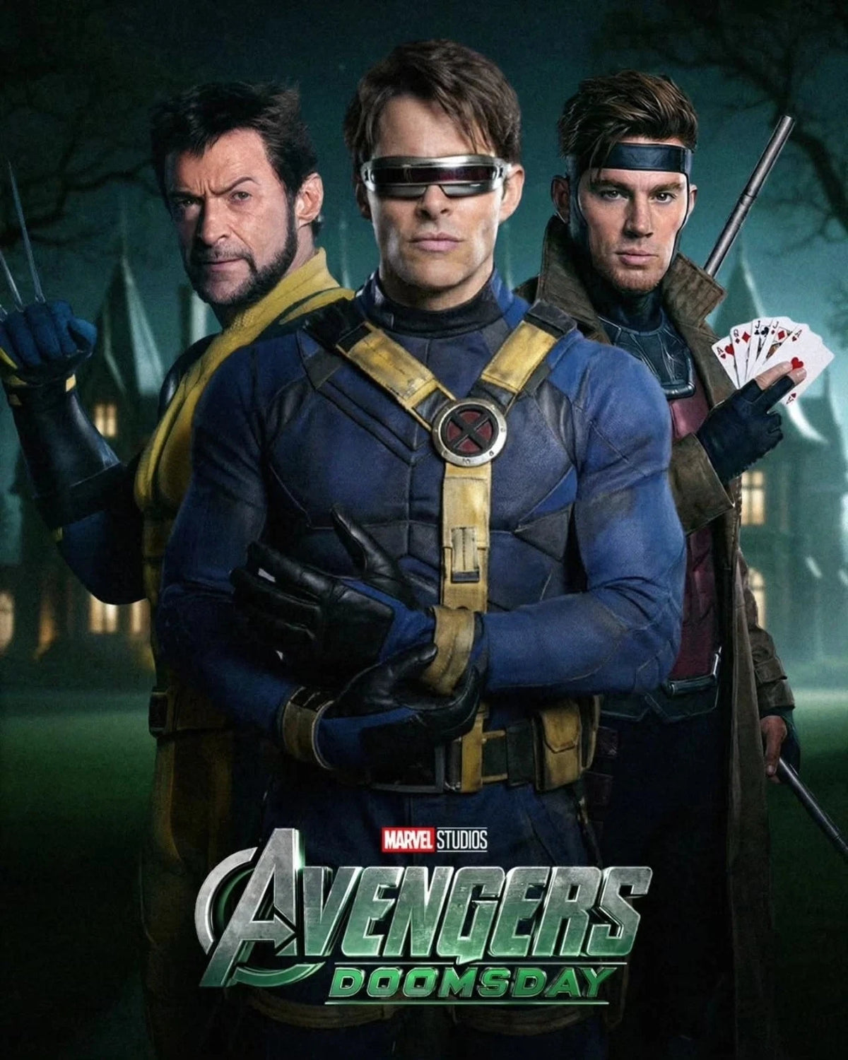 Avengers Doomsday X-Men Heroes Movie - Poster | Canvas Wall Art Print