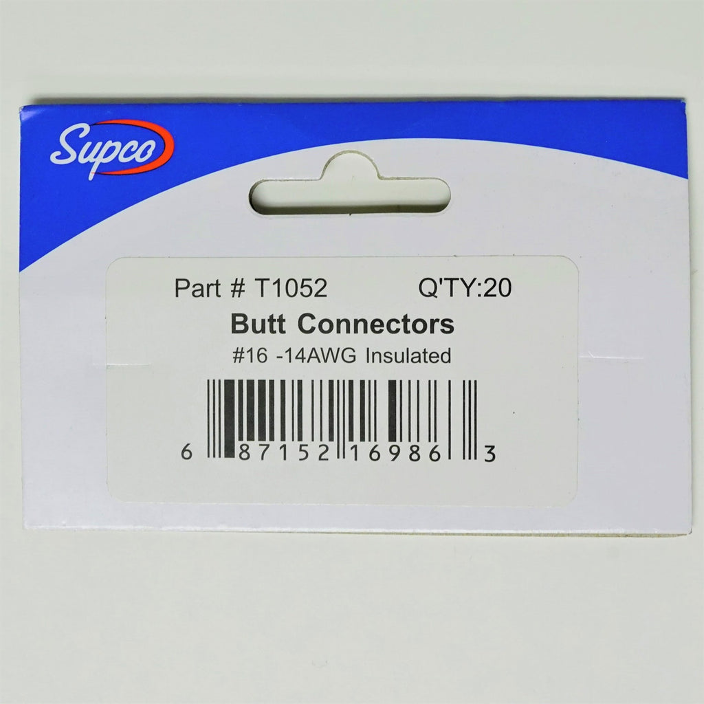 Supco T1052 Insulated Butt Connector for 16-14 Wire