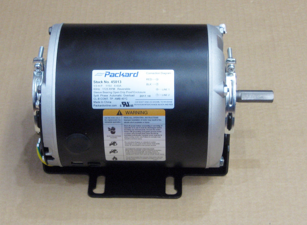 Belt Drive Motor 1/3 HP 1725 RPM 115 Volts 6.6 Amps