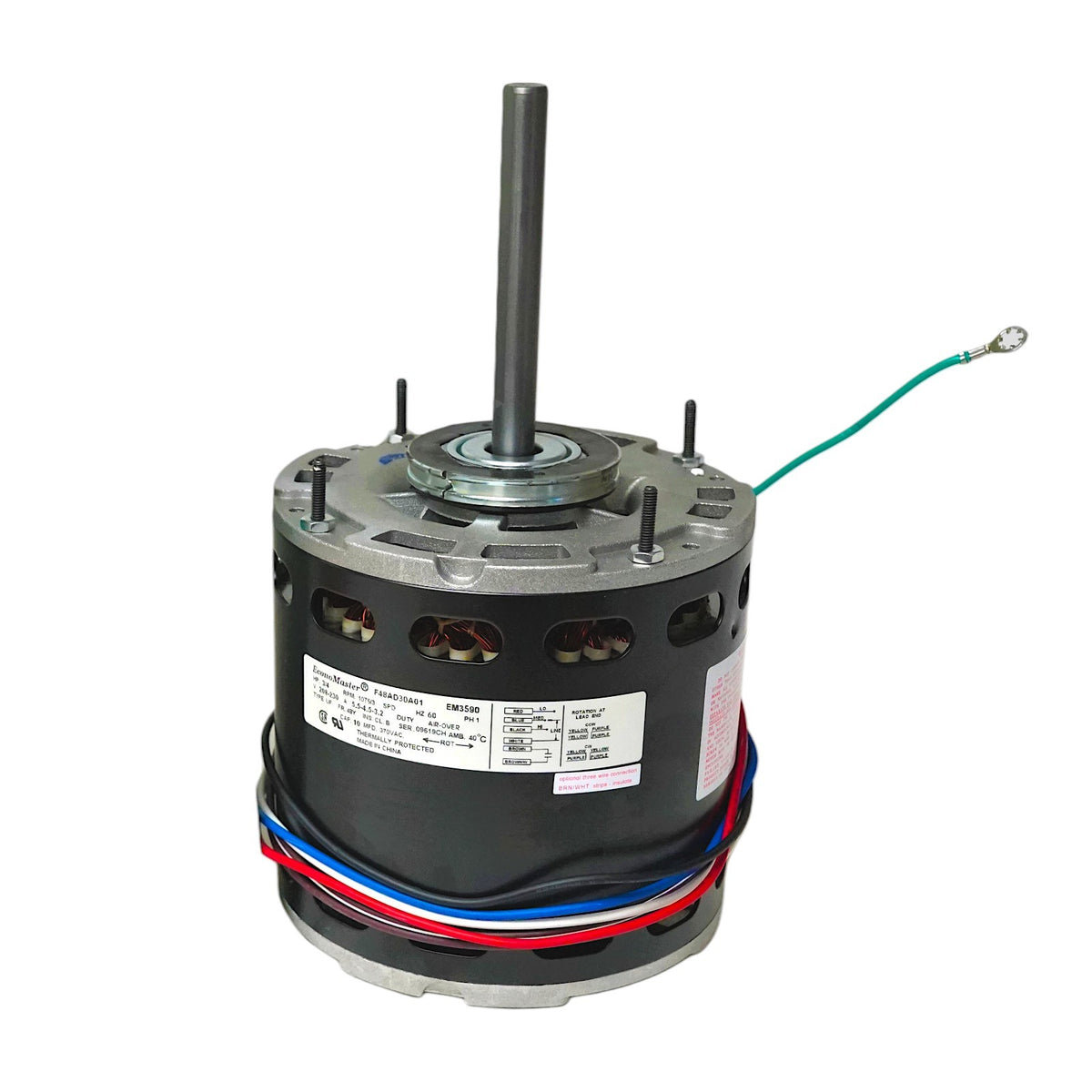 Air Handler Furnace HVAC Blower Motor 3590 3/4 HP 1075/3 RPM 230V 48 Frame